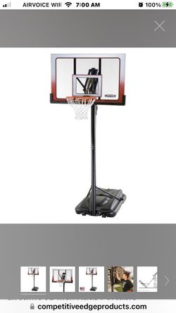 REDUCED!!! Purchased For $500, Still In GREAT SHAPE!! Priced To Sale !! It’s A Steal Of A Deal!!Atlas 52 inch adjustable portable basketball goal