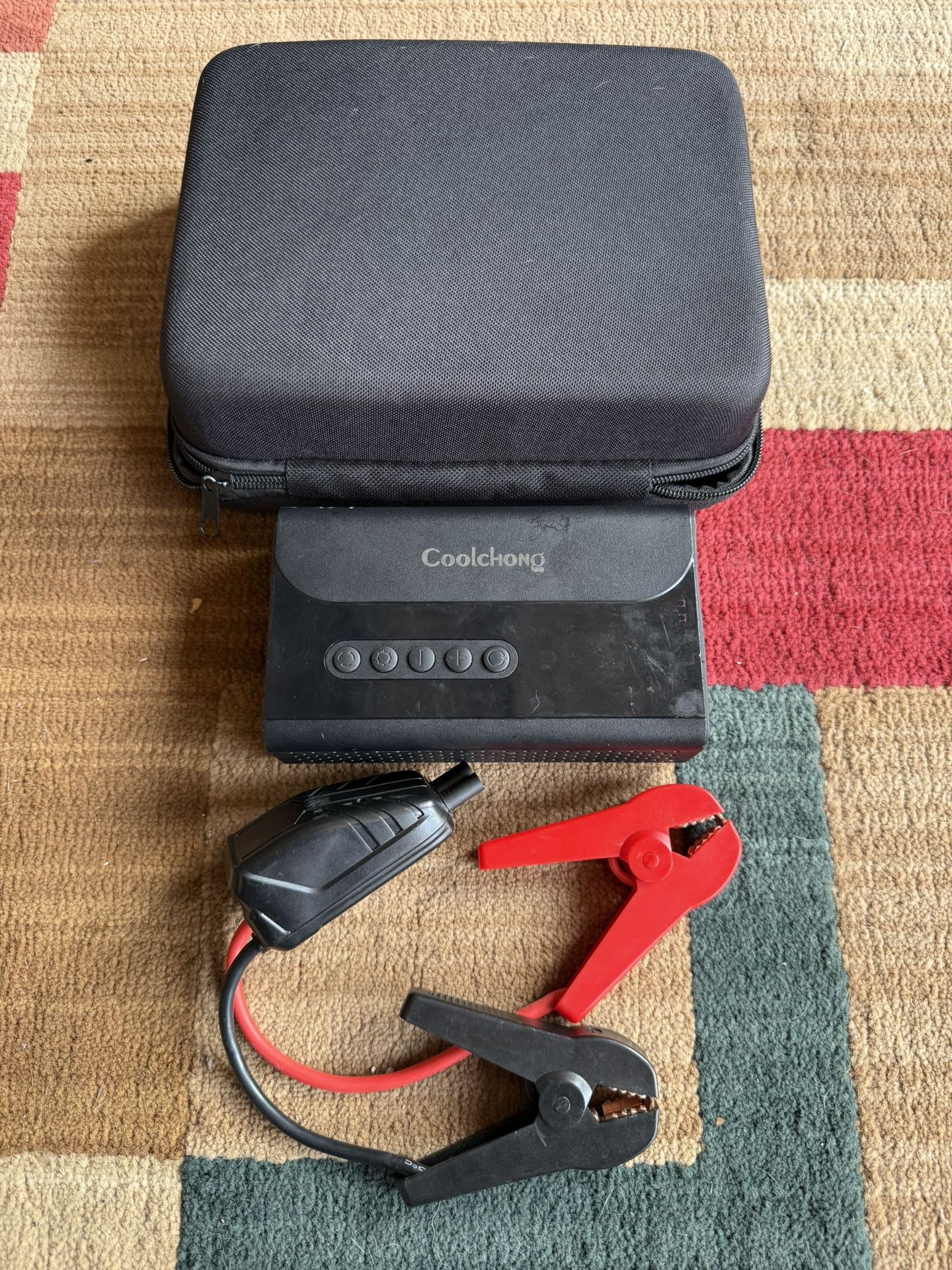 9v Multi-Functional Jump Starter / Air Pump / Power Bank w/ Carrying Case