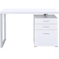 White Office Desk 