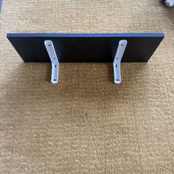 Single Black Indoor Shelf