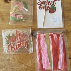 Strawberry Birthday Decorations 