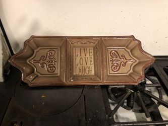 Dish decor dip tray Measures 17 x 6 1/4