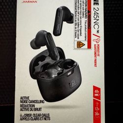 JBL Tune 245NC Wireless Noise Cancelling Earbuds - Black