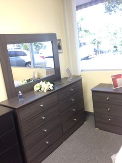 Dresser with nightstand
