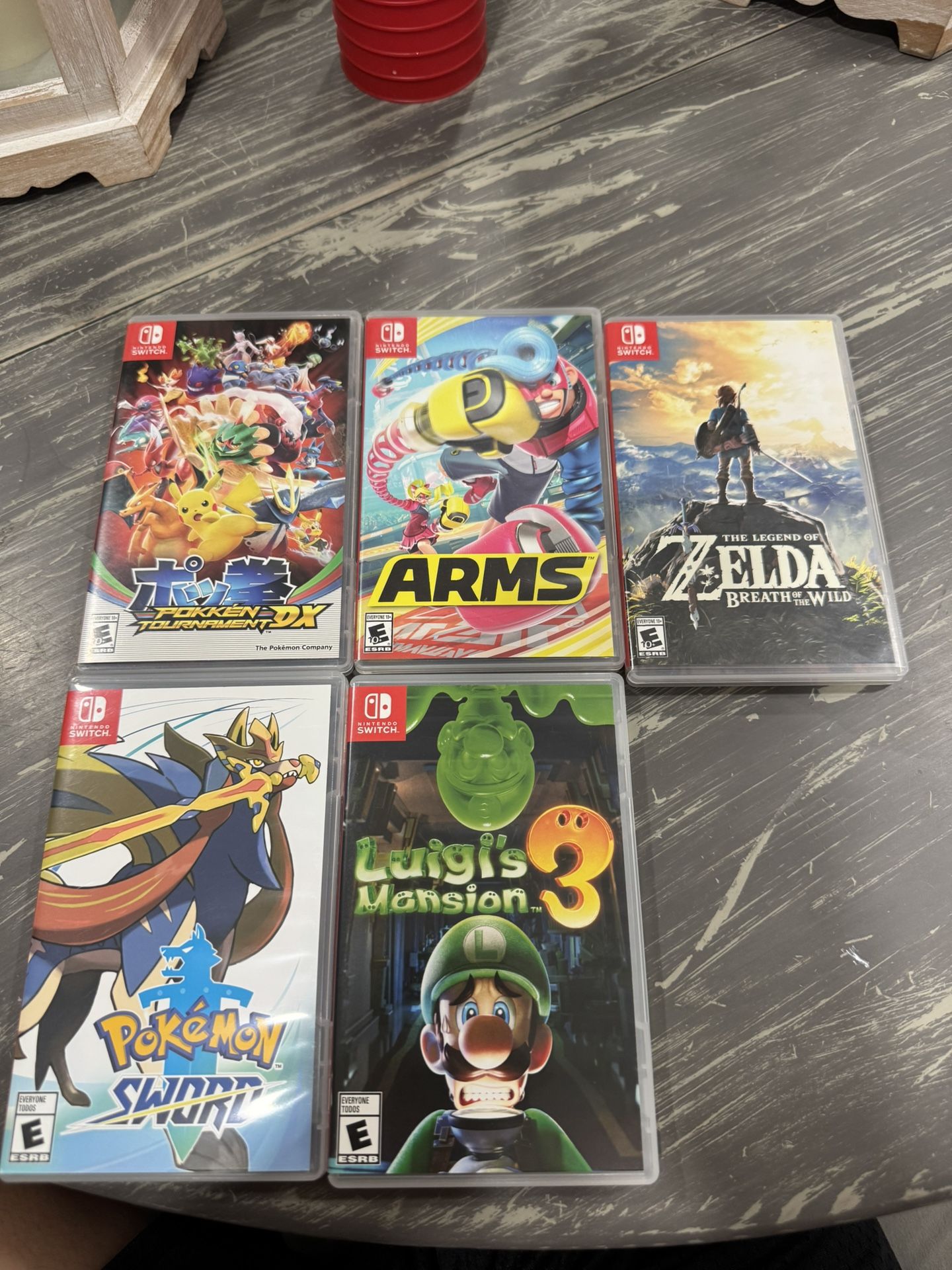 5 Nintendo Switch Games Bundle