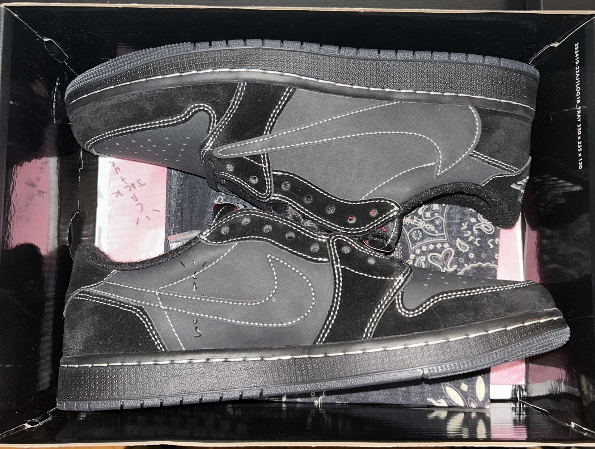Travis Scott x Air Jordan 1 Low OG “Black Phantom” — Size 11 Men’s | Brand New |