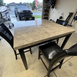 Dining Table Set  (Marble Top)