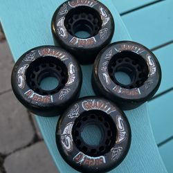 Gravity Skateboards ‘Street G’ Longboard Cruiser Skateboard Wheels 66mm 85 Duro
