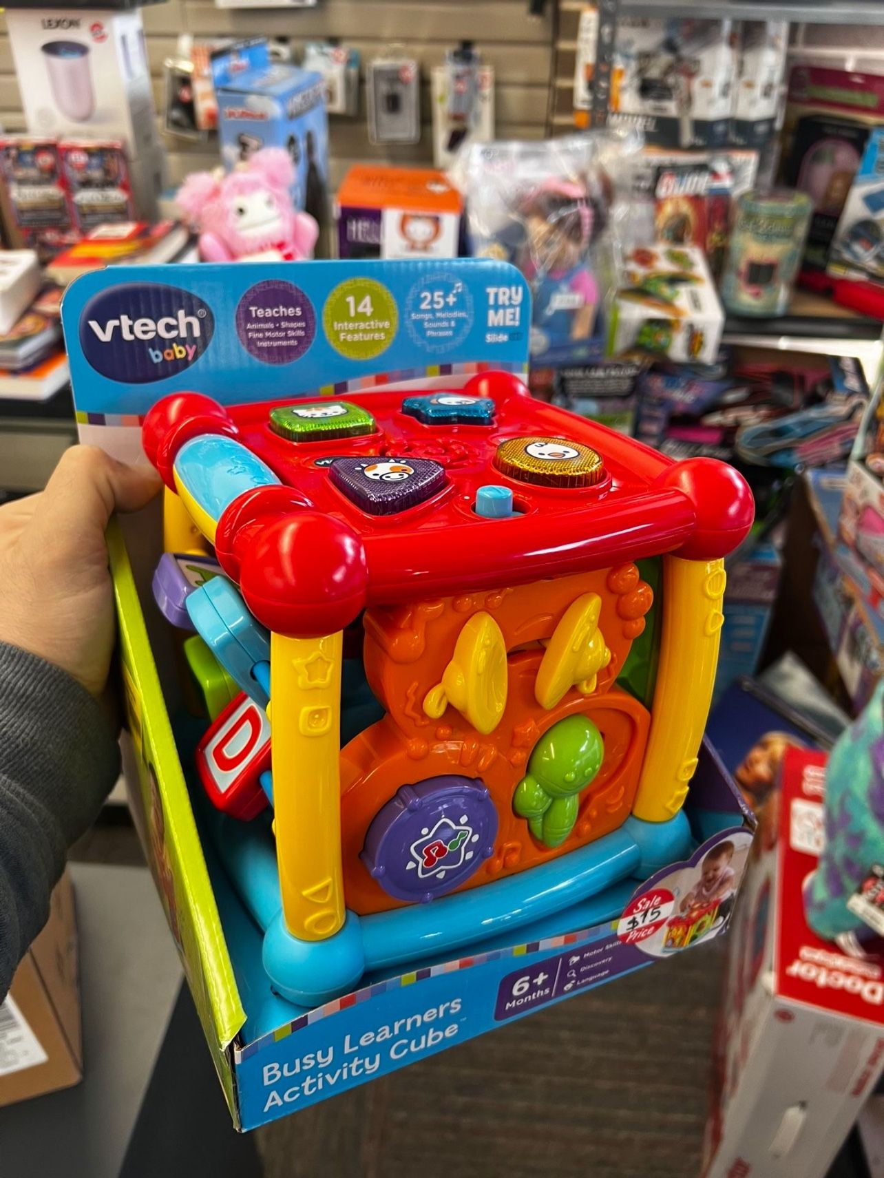 Baby Activity Cube – 5-Side Learning Toy, Lights & Music, New in Box