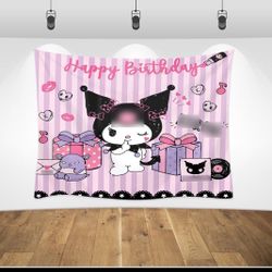 Kuromi Backdrop 