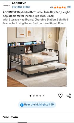 Daybed with trundle