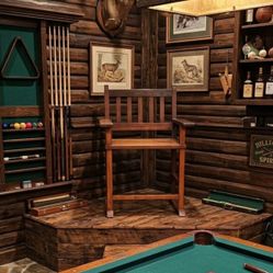 Antique Spectator chair Solid Wood Very Cool Rare Piece