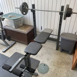 Weight Bench / Bench Press / Weight Bar