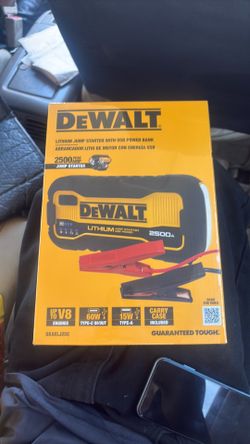 Dewalt lithium jump starter  new  never opened with plastic seal