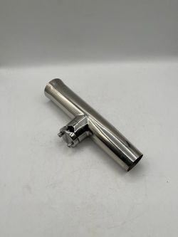 3/4" Rail Mount Clamp-on Rocket Launcher Fishing Rod Holder, Stainless Steel