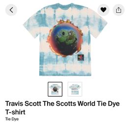 Travis Scott The Scotts World T-shirt Tie Dye Size Large