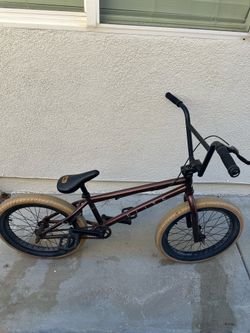 Bmx bike going for the low
