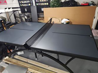 Killerspin SVR BlackWing Ping Pong Table and Ping Ping Robot