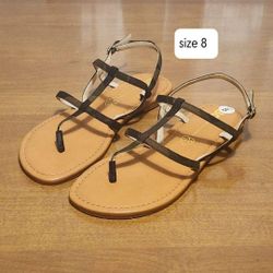 NEW - BC Born In California Vegan Camo Sandals,  Size 8