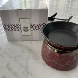 Scentsy Red Marble Warmer - Like New