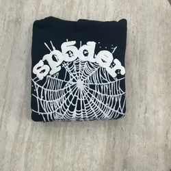 black and white spider hoodie