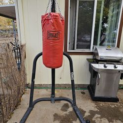 Everlast Punching Bag Stand With Bag