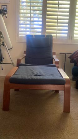 Ikea blue lounge chair