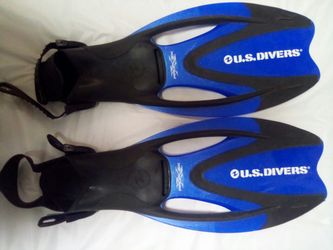 Blue US Divers Flippers - Small (4-7)