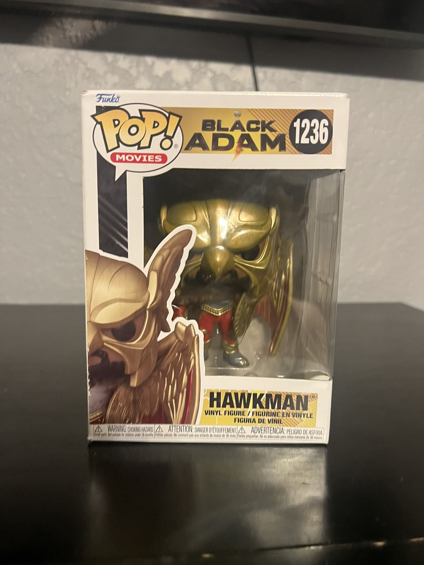 Black Adams Hawk Man Funko Pops