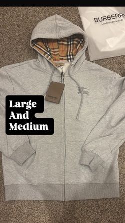 Burberry hoodie zip