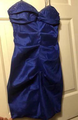 Royal Blue Cocktail Dress - Size Medium