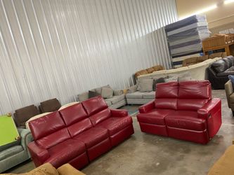 Leather sofa set 🦖