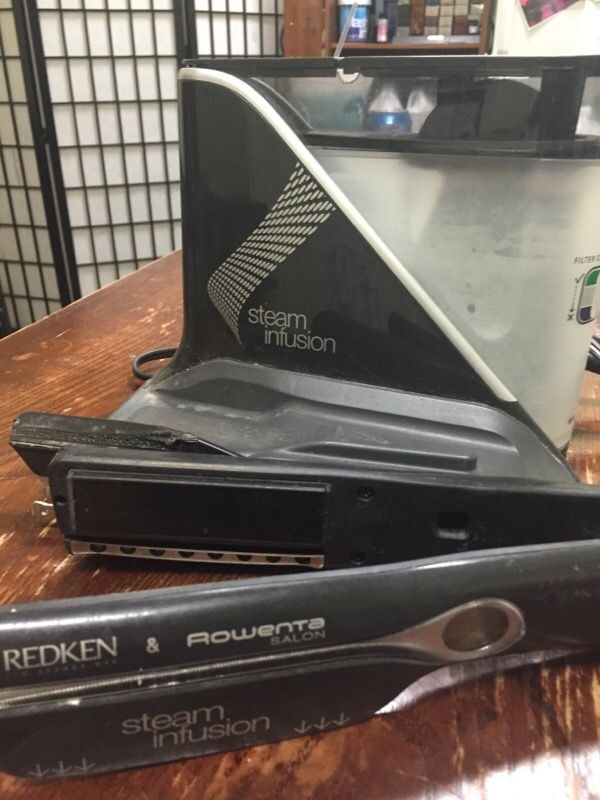 Steam infusion treatment iron. Redken/Rowenta salon brand.