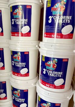 Chlorine Tablets 3 inch 50 lb Chlorine tablets 110 tablets