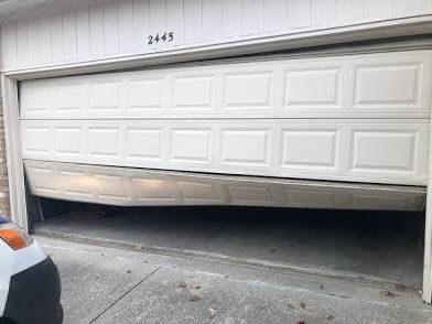16x7 Garage Door  Off Track? 