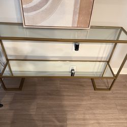 Modern Gold Console Table