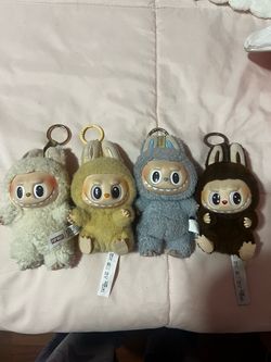 Pop Mart Monsters Plush Keychain Set of 4