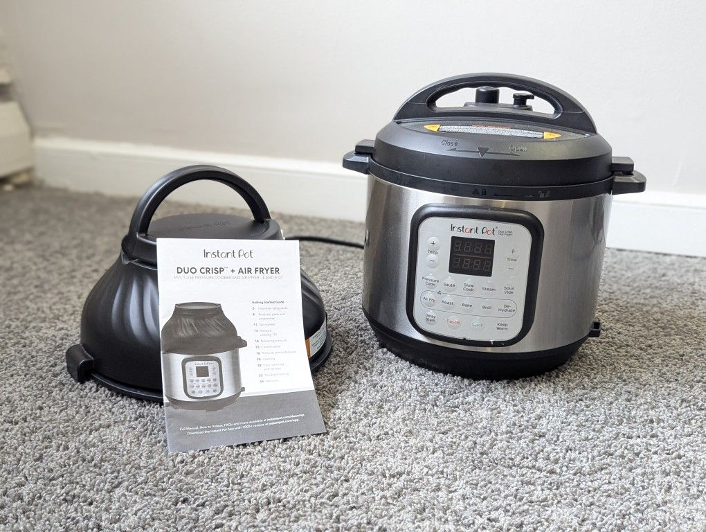 Instant Pot - 8 Quart Duo Crisp 11-in-1 Electric Pressure Cooker with Air Fryer - Stainless Steel