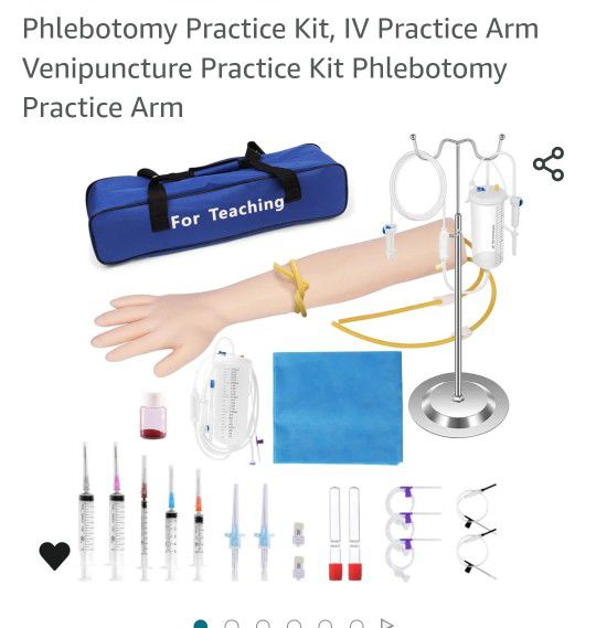 Phlebotomy Practice Kit, IV Practice Arm Venipuncture Practice Kit Phlebotomy Practice Arm

