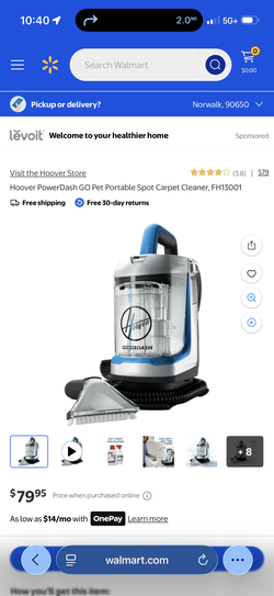 Hoover power dash pet