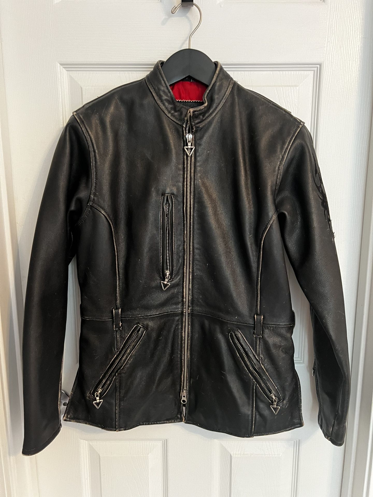 Harley Davidson Leather Riding Jacket, Women’s