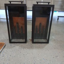 Hinkley Sutcliffe Aged Zinc 3-Bulb Outdoor Wall Lantern