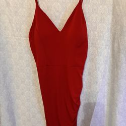 Red Strappy Mini Dress 