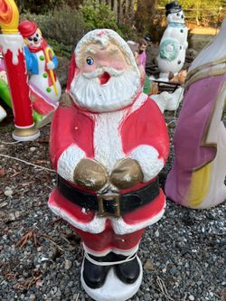 Vintage 32” Poloran Santa Blow Mold