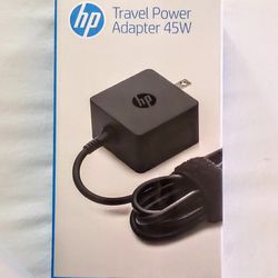 HP 45W Travel AC Power Supply Adapter (New)