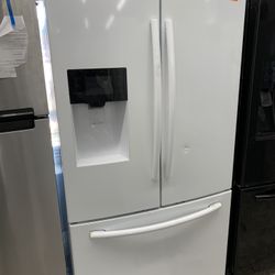 Samsung French Door In Glossy White Used