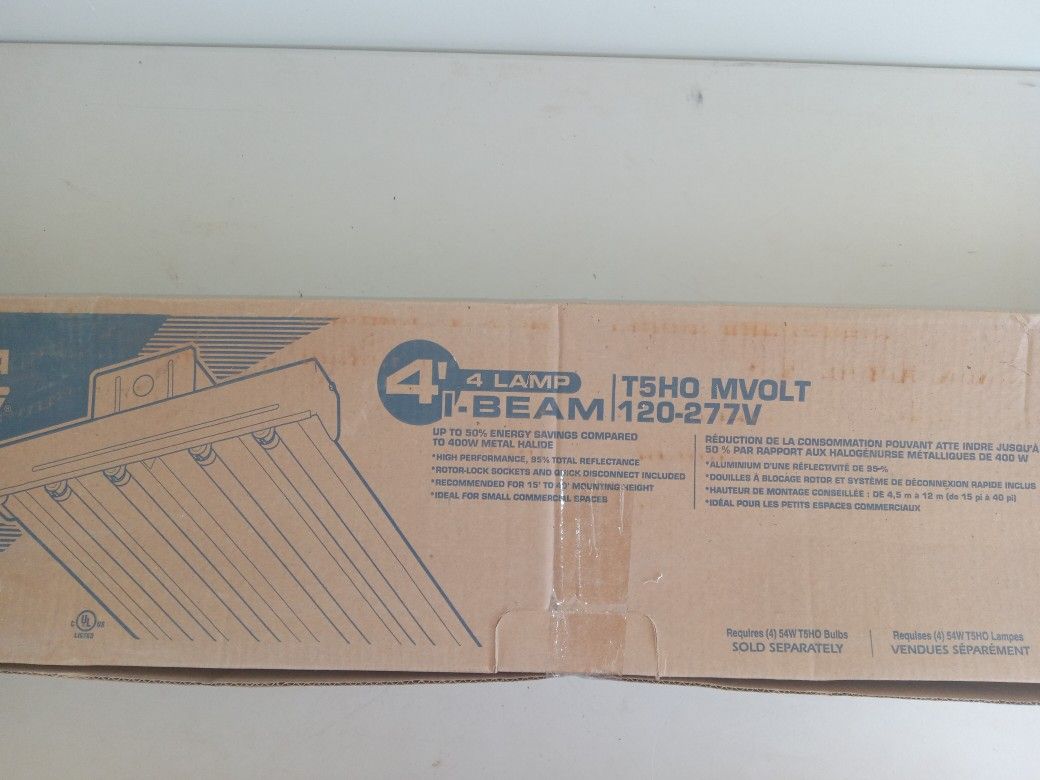 Lithonia 4' 4 Lamp T8 Fluorescent Bay