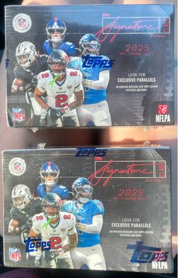 Topps signature football cards