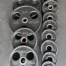 GPI Rubber Coated Olympic Weight set