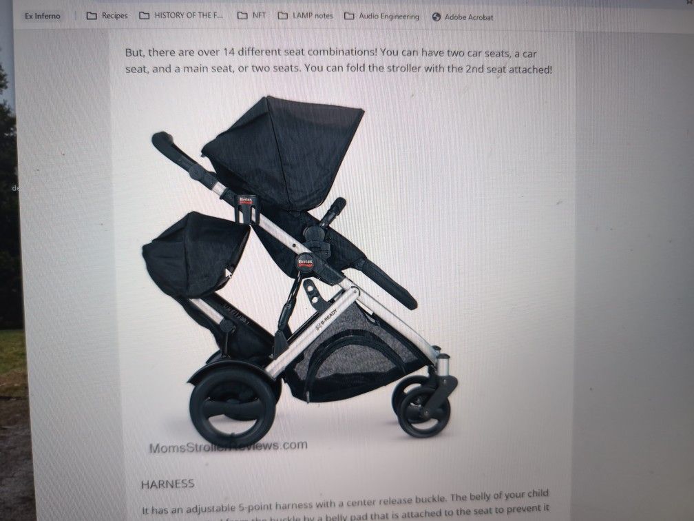Britax B Ready Double Inline Stroller